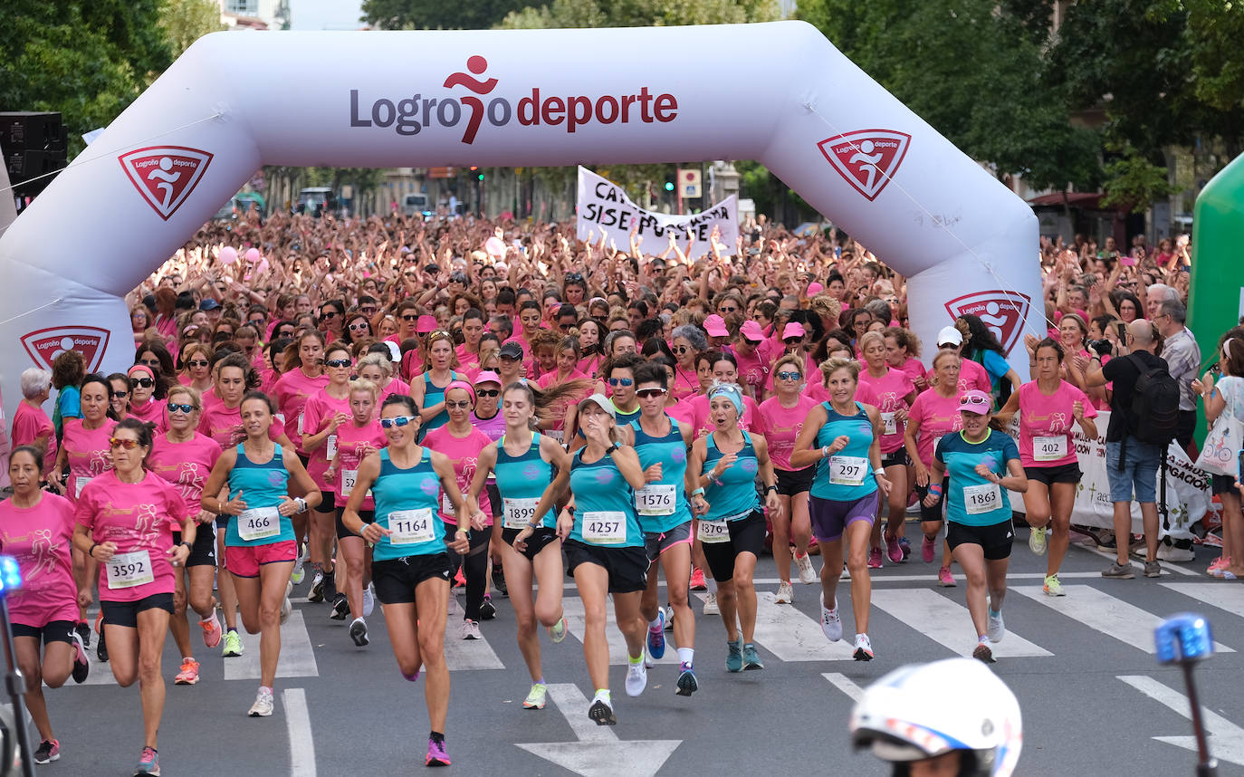 Fotos: Marea rosa contra el cáncer en Logroño