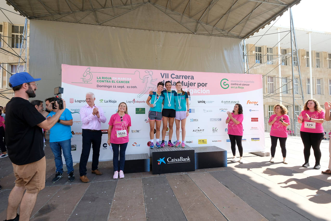 Fotos: El podio de la Carrera de la Mujer en Logroño