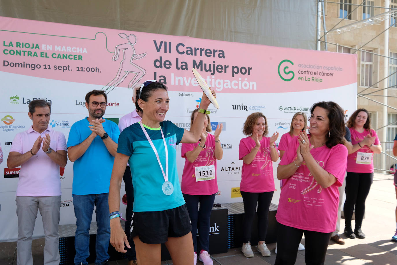 Fotos: El podio de la Carrera de la Mujer en Logroño