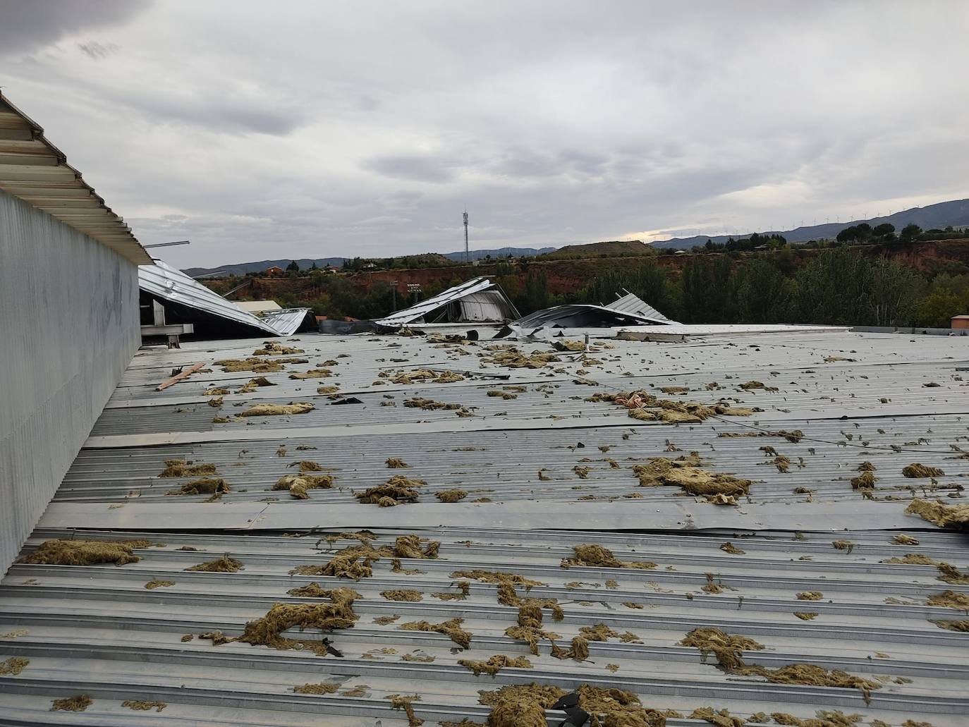 Fotos: Así quedó el Arnedo Arena tras la tormenta