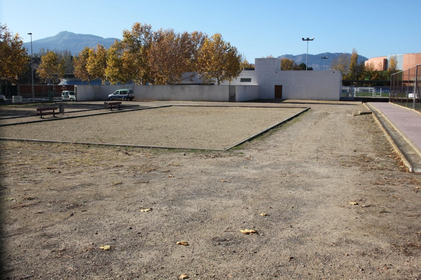 Parcela en la que se planea la construcción del pabellón. 