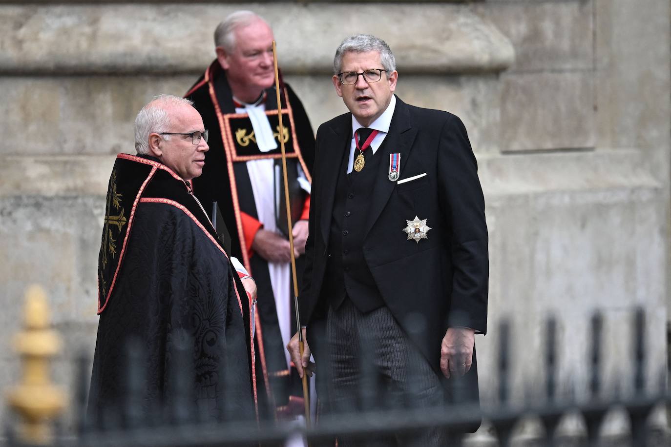 Andrew Parker, director general del MI5, a la derecha.