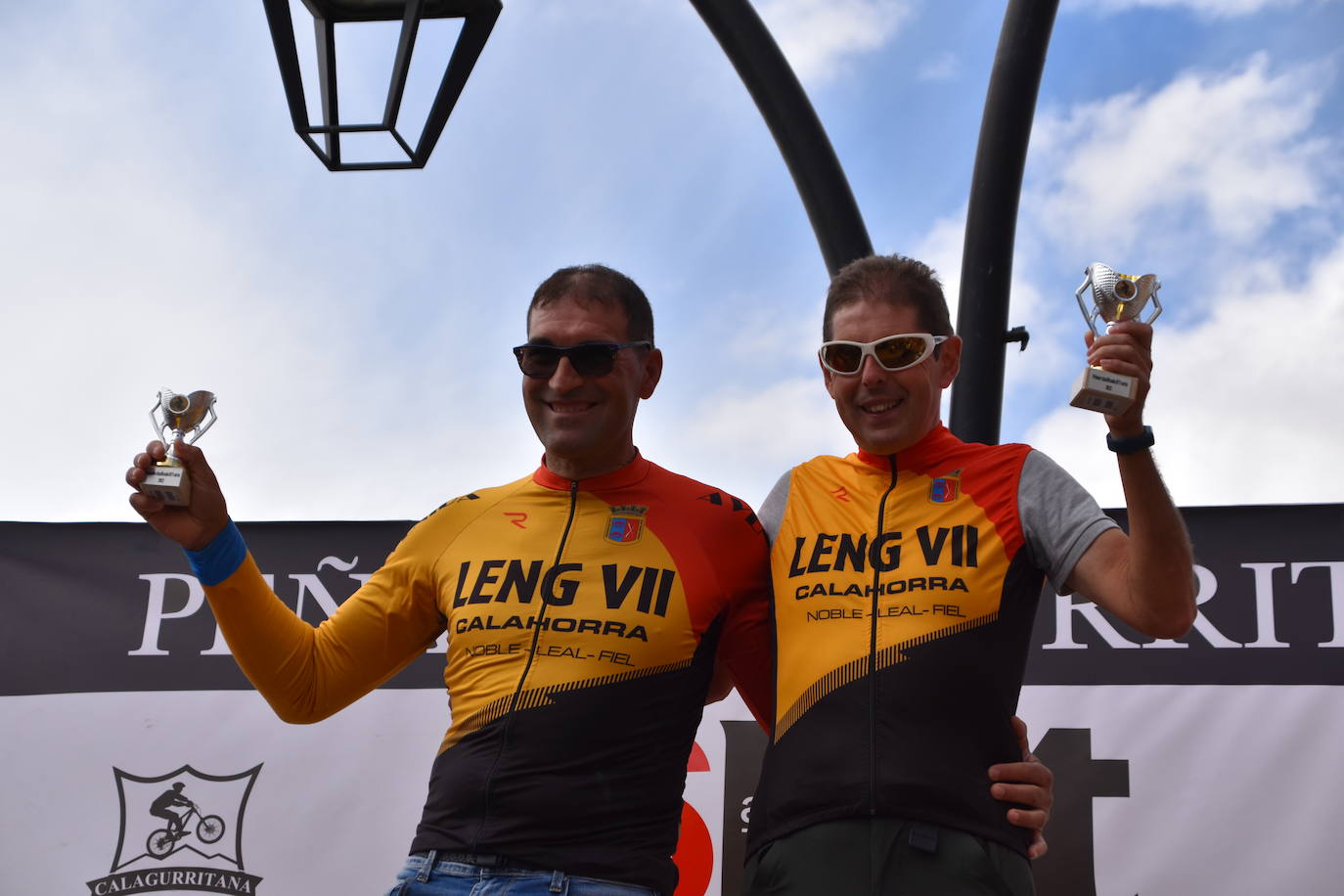 Fotos: Cruz y Narciso se llevan la BTT de la Peña Calagurritana