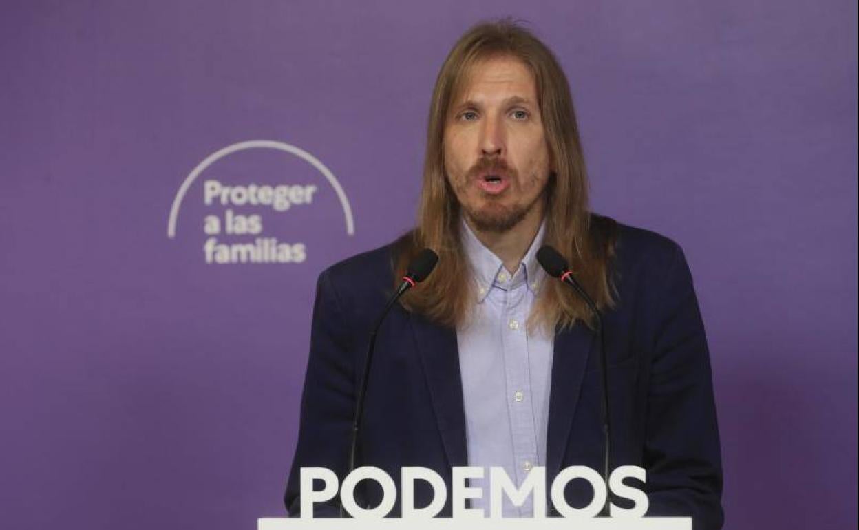 El coportavoz de Podemos, Pablo Fernández.