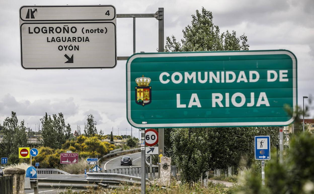 Límite entre la provincia de Álava y la Comunidad de La Rioja. 