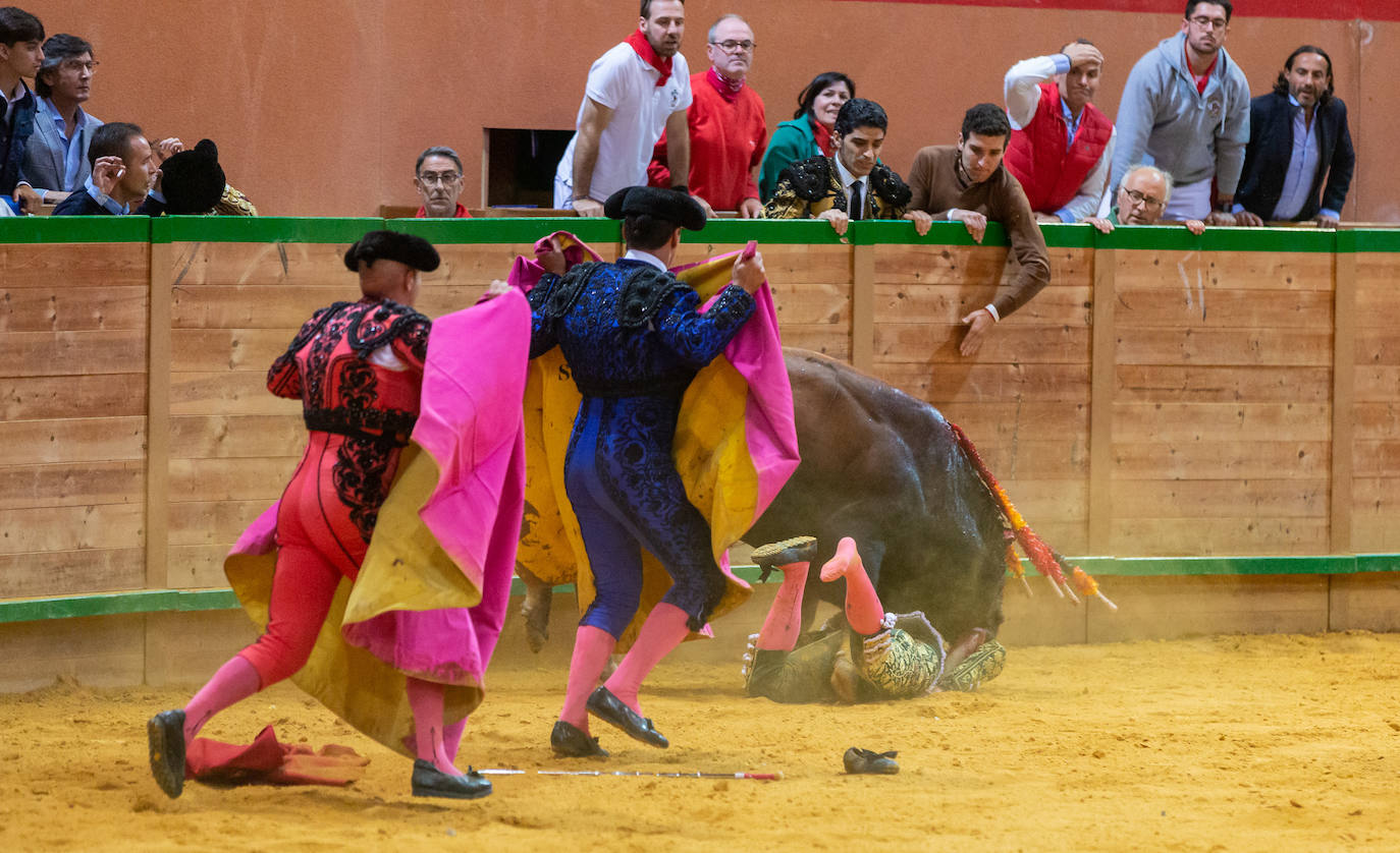 Fotos: Pulido sufre una cogida en Arnedo