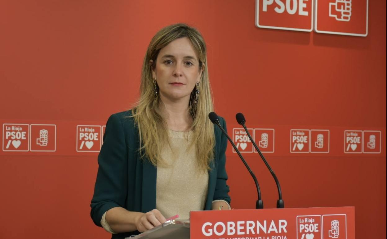 Sara Orradre, durante su comparecencia para valorar los Presupuestos.