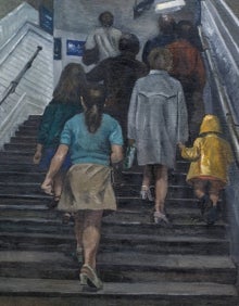 Imagen secundaria 2 - 'Calle de San Mateo', (1974), 'La casa de Cristina' (1983) y 'Escaleras del Metro' (1971). 