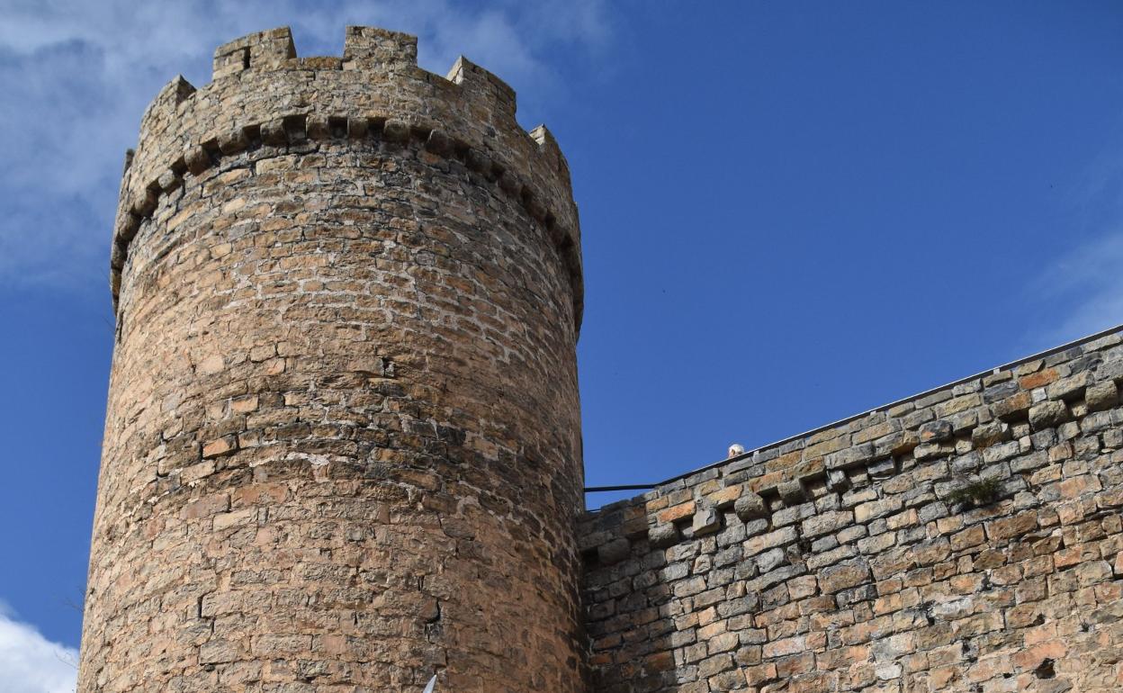 Los templarios junto al castillo de Cornago en 2019. 