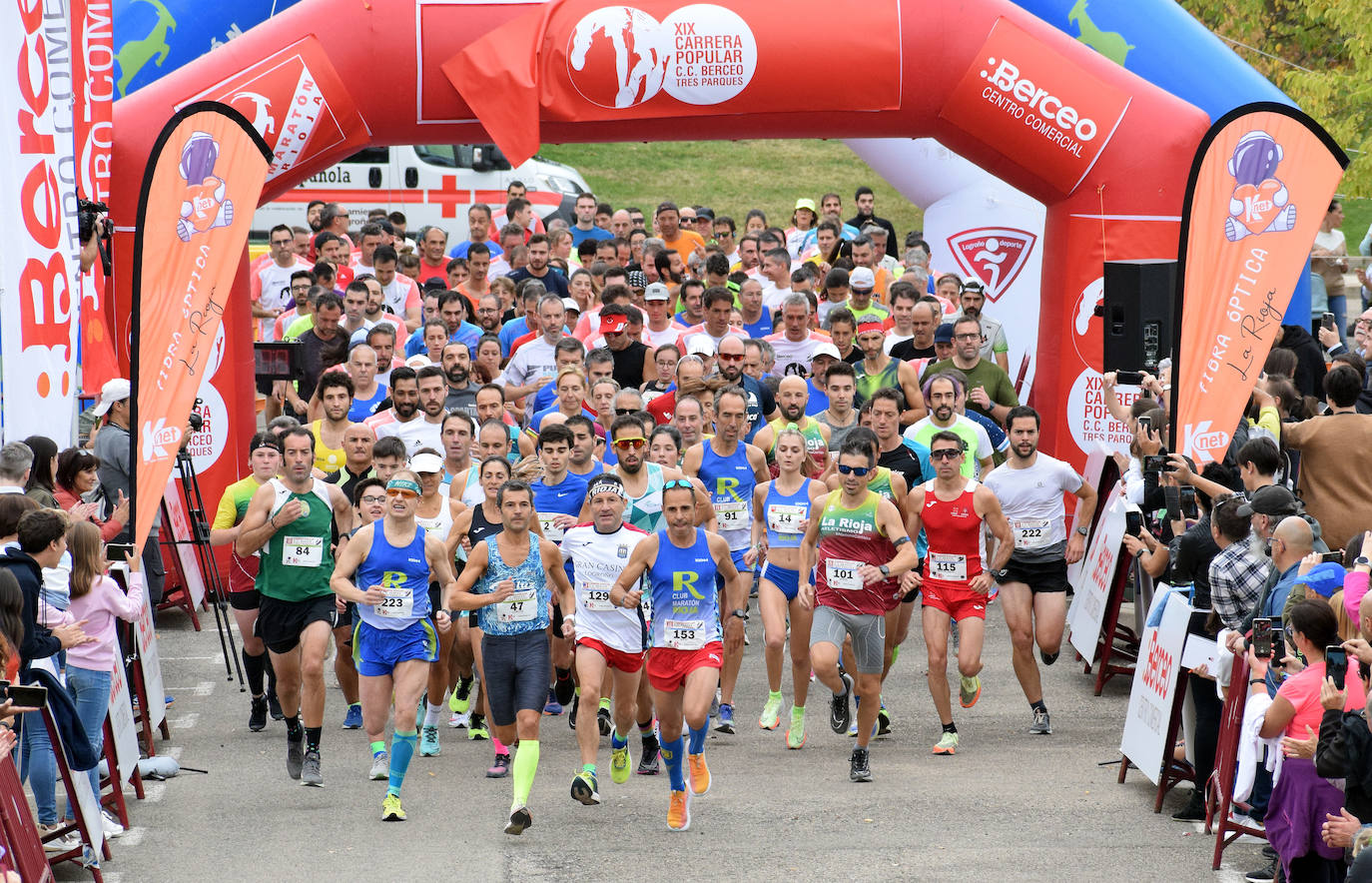 Fotos: Cuatrocientos atletas en la Carrera Tres Parques