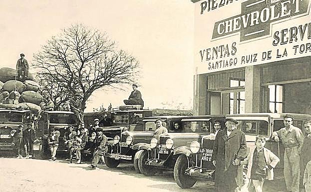 Fachada de la fábrica de harinas La Trinidad, inaugurada en 1912 