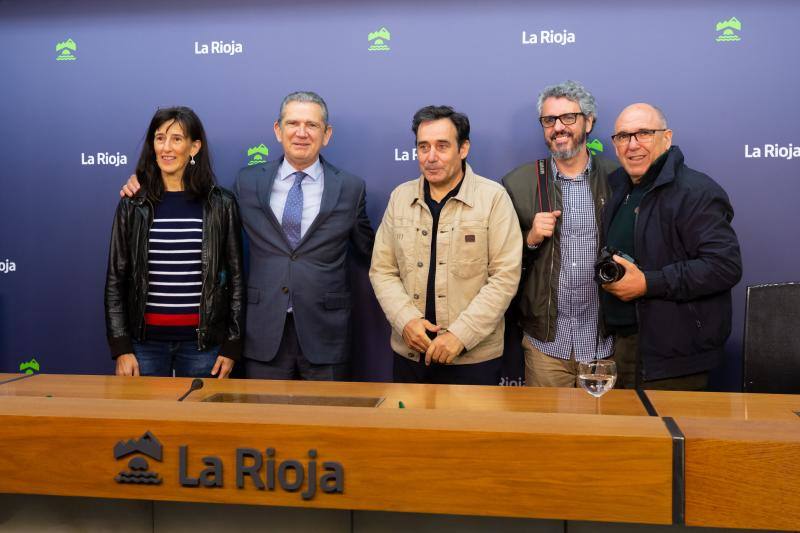 Presentación del convenio entre el Gobierno de la Rioja y la AIG. 