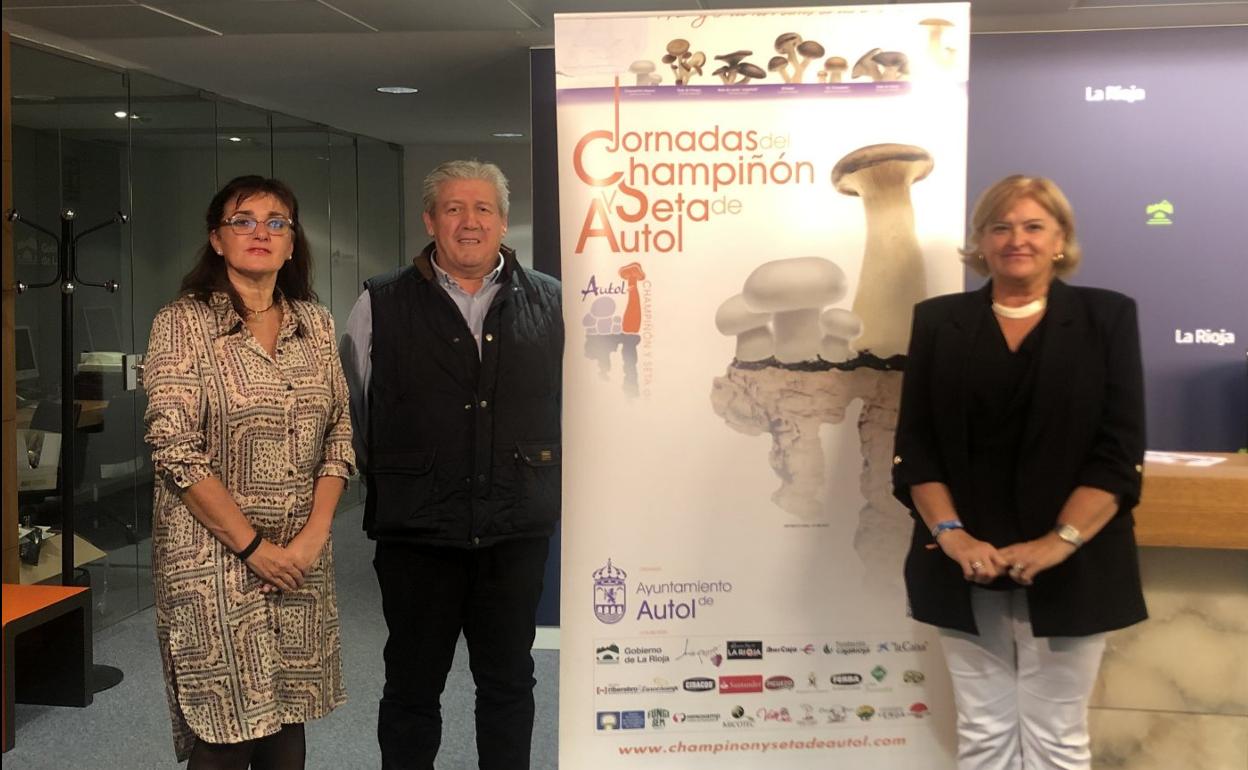 Presentación ayer en Logroño de las 'XII Jornadas del Champiñón y la Seta' de Autol. 