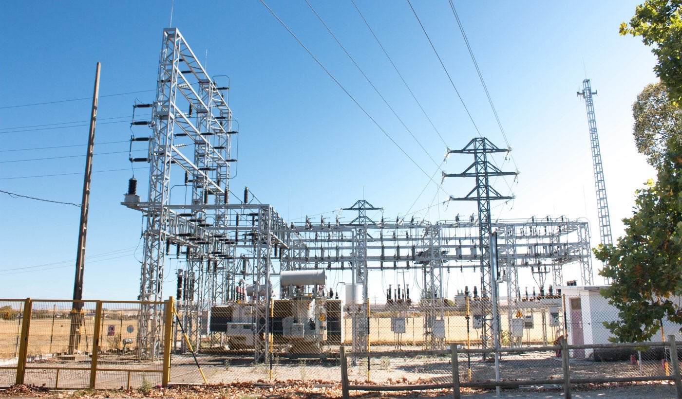 Actual subestación eléctrica de Santo Domingo de la Calzada, en la carretera de Bañares. 