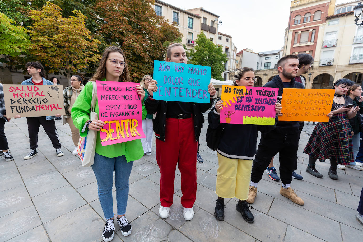 Fotos: Concentración de estudiantes contra la «epidemia de problemas de salud mental»