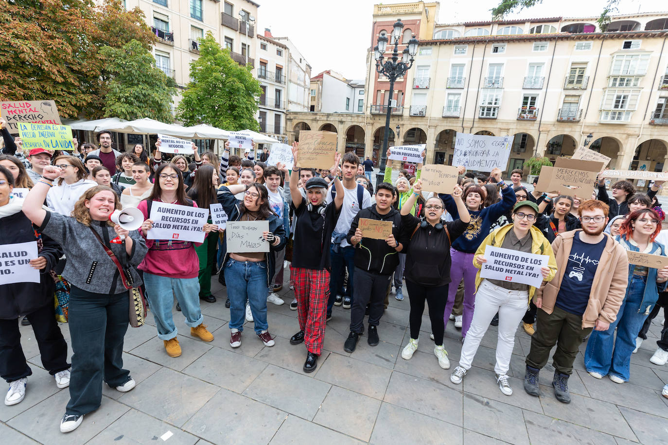 Fotos: Concentración de estudiantes contra la «epidemia de problemas de salud mental»