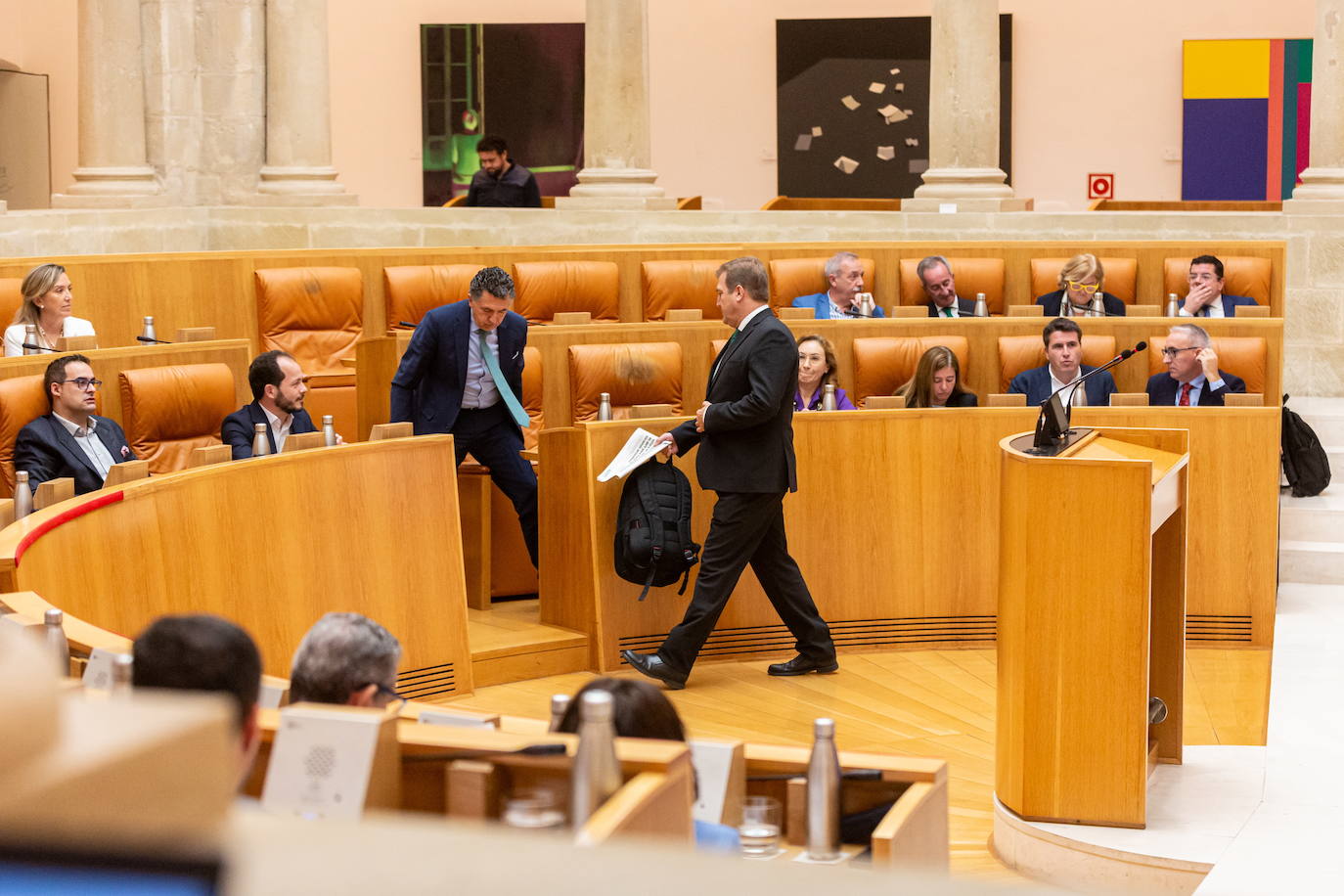 U pasado pleno del Parlamento de La Rioja. 