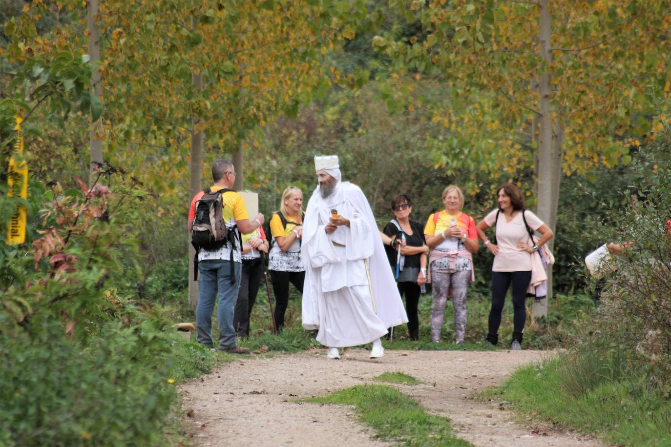 Fotos: Visita al Valle de la Lengua: doscientas personas recorren el Camino Real entre Nájera y San Millán de la Cogolla