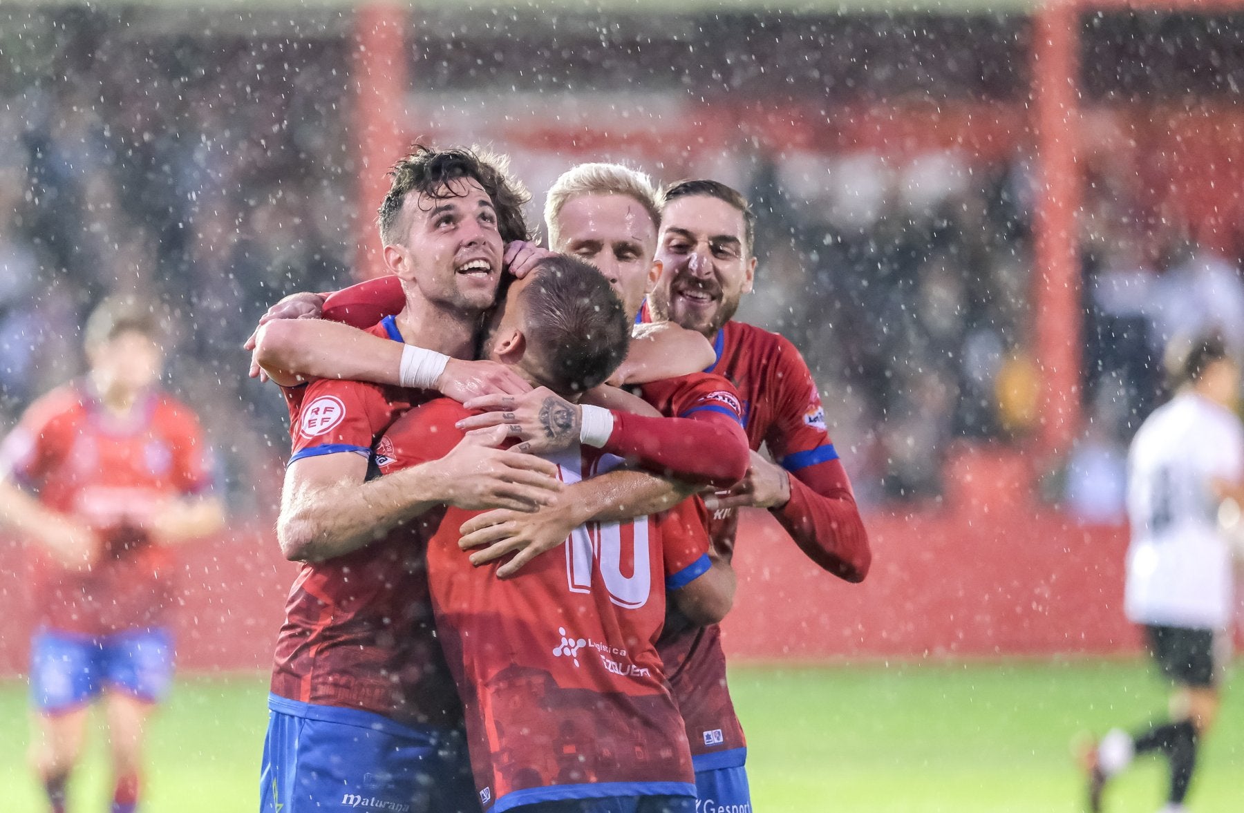 Gabarre despues de marcar. 