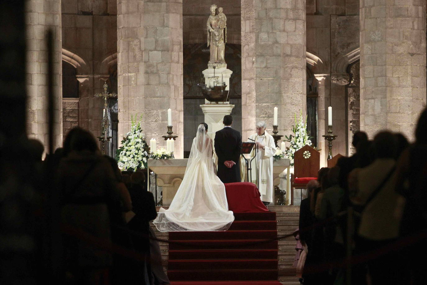 Imagen de una boda en Santa María del Mar de Barcelona. 