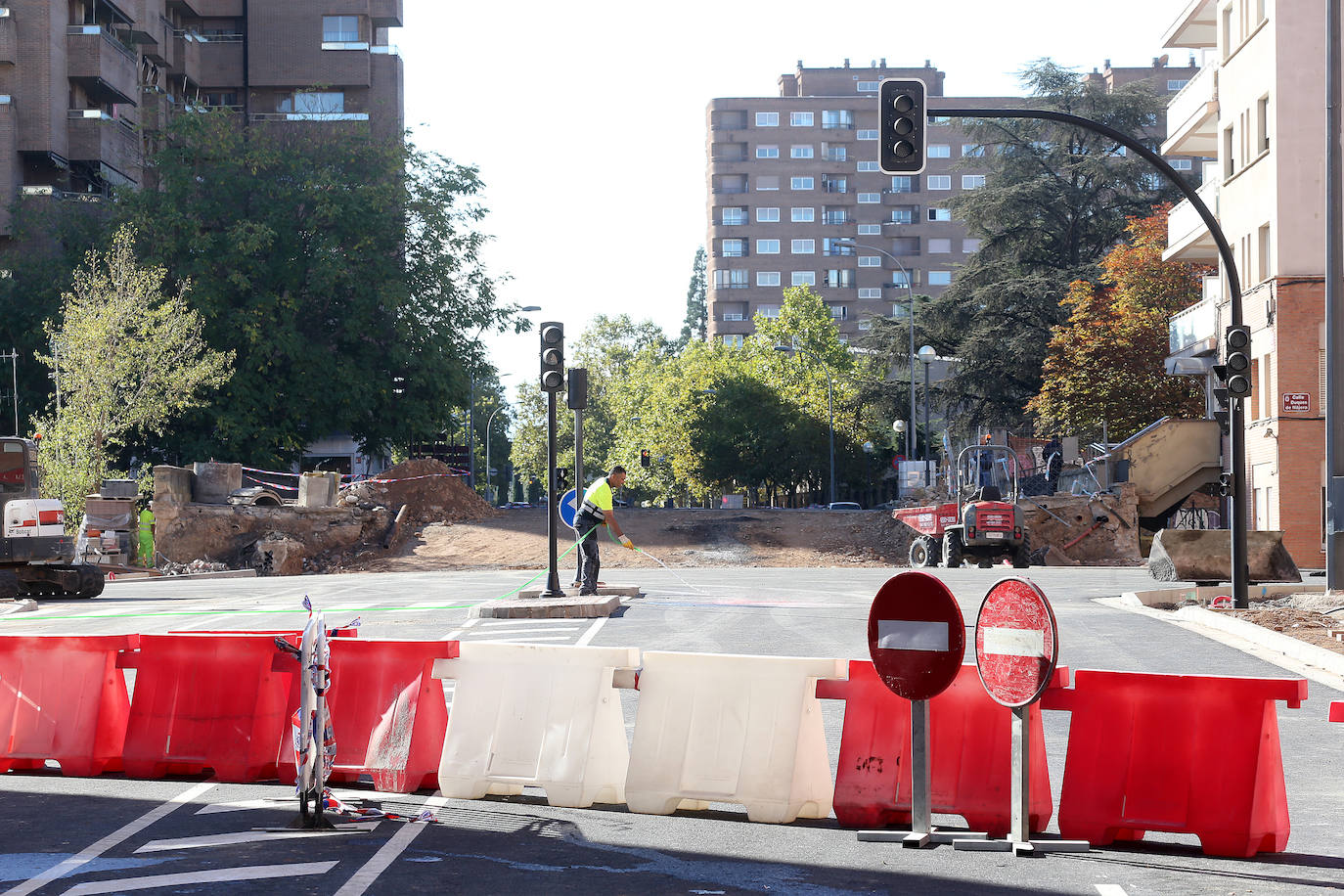 Las obras han seguido a buen ritmo este martes. 