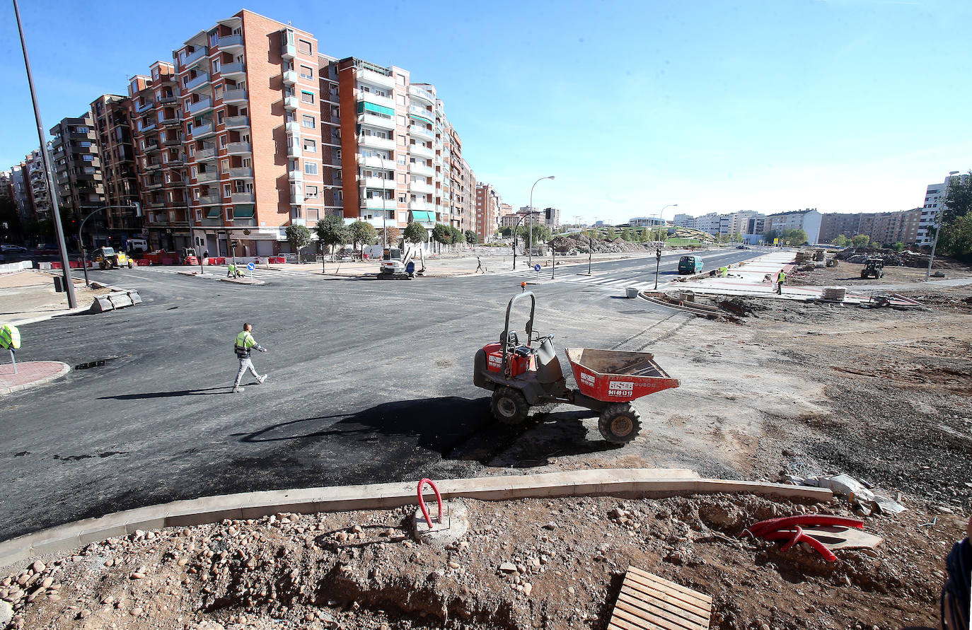 Las obras han seguido a buen ritmo este martes. 