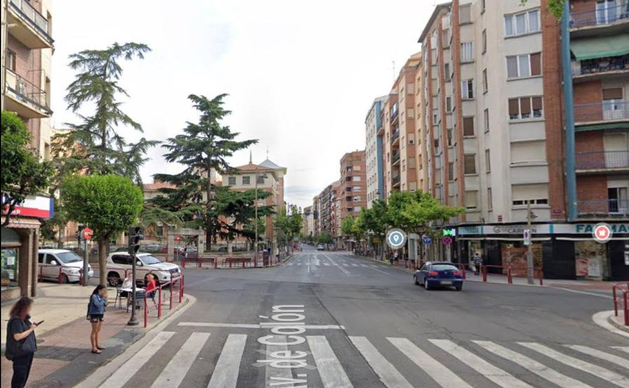 Avenida de Colón, calle donde ocurrió el incidente. 