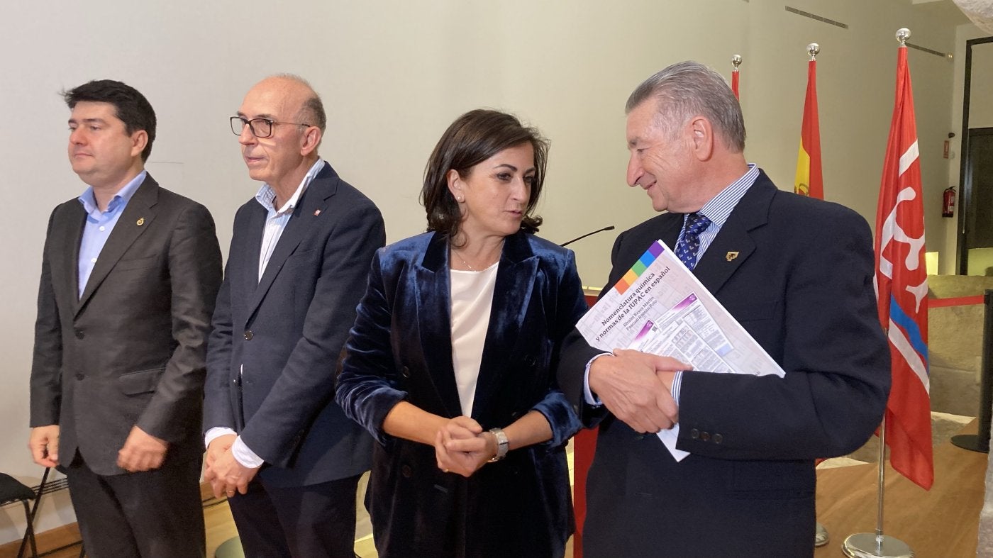 García Martínez, Ayala, Andreu y Román, ayer en la UR. 