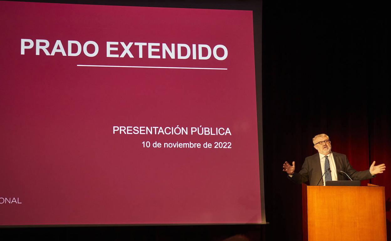 Miguel Falomir, director del Prado, explica el proyecto. 