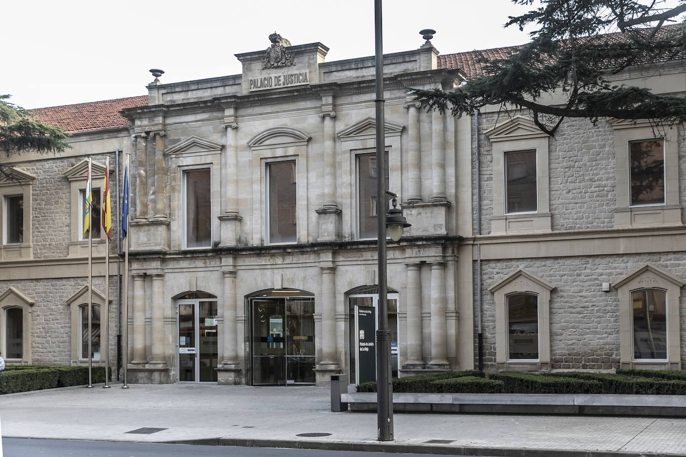 Imagen del Palacio de Justicia ubicado en la calle Murrieta. 