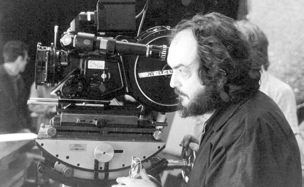 Kubrick rodando 'El resplandor'. 