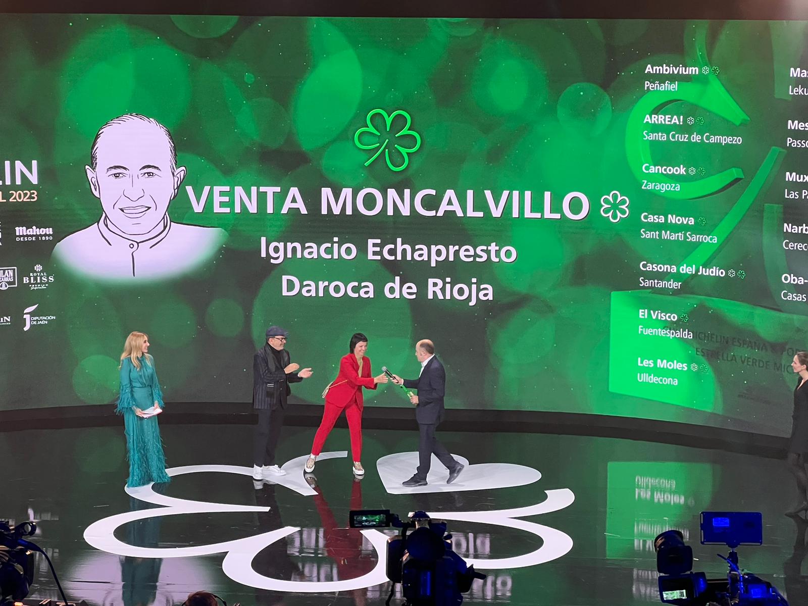 Venta Moncalvillo obtiene la Estrella Verde Michelin