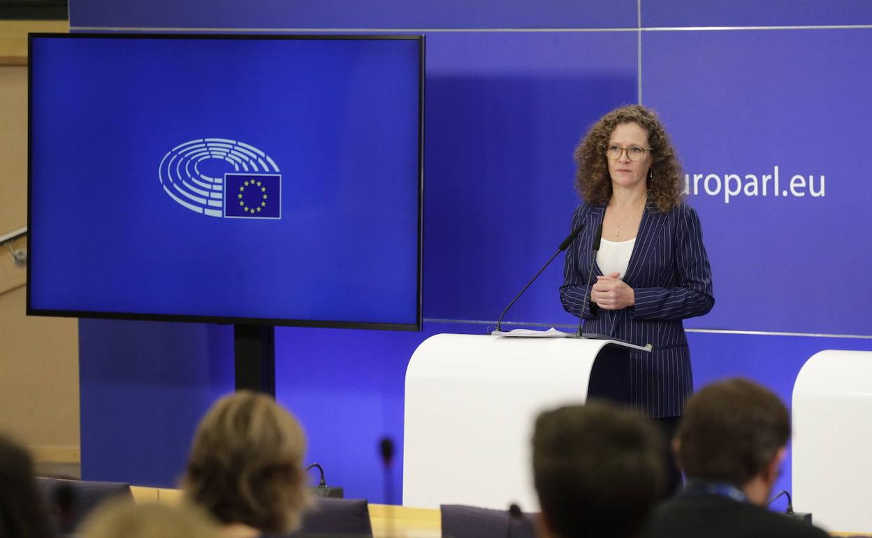 La principal redactora del informe sobre Pegasus del Parlamento Europeo, Sophie in't Veld.