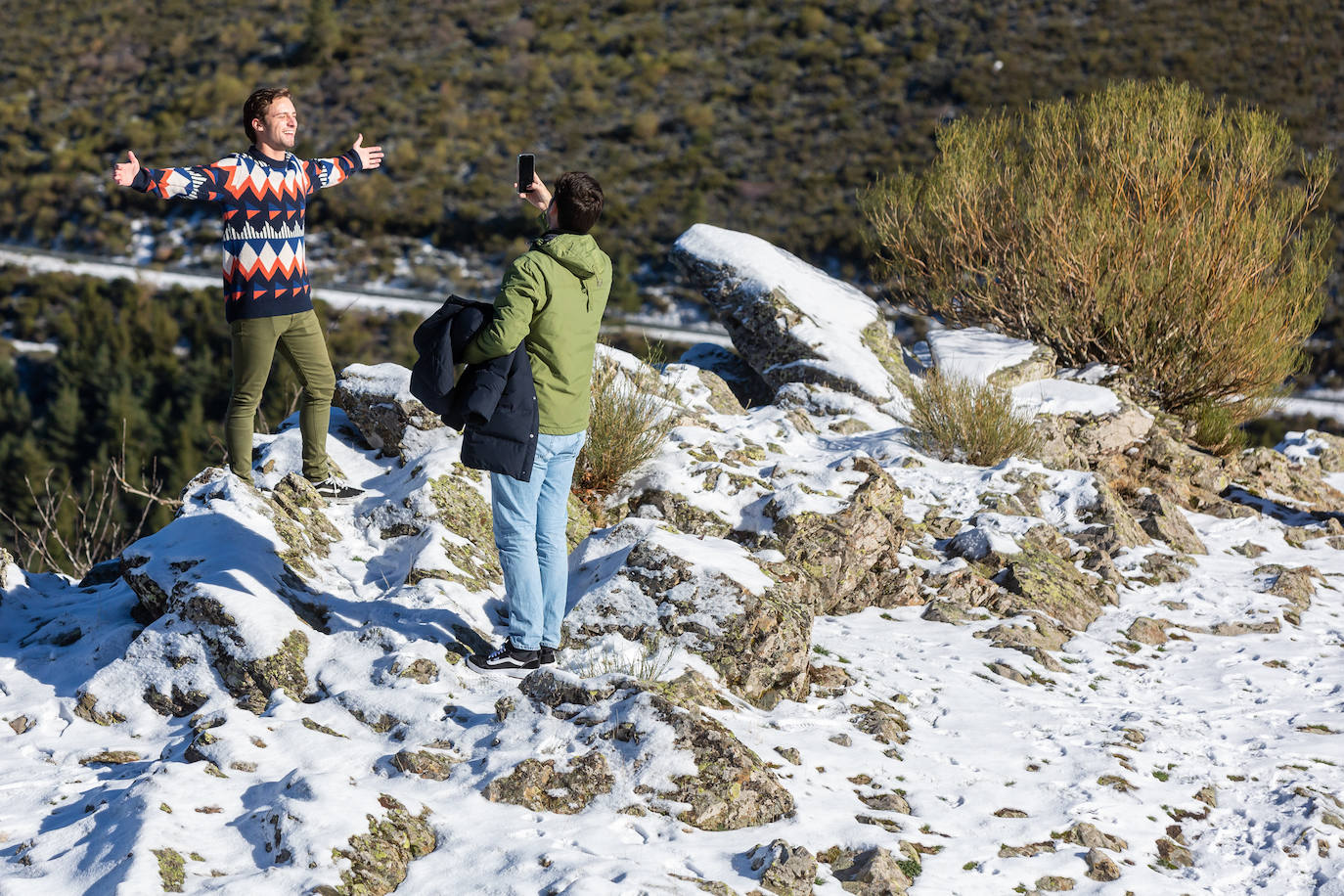 Fotos: Las estampas que dejan el frío y la nieve en La Rioja