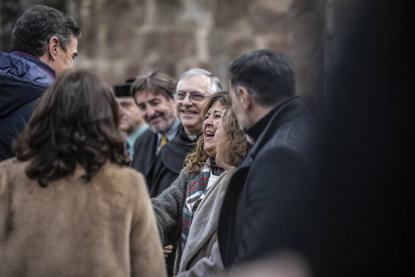 Fotos: Pedro Sánchez, en San Millán y Nájera