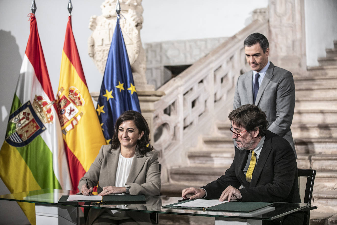 Fotos: Pedro Sánchez, en San Millán y Nájera