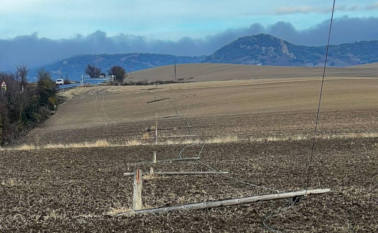 El robo de más de 1.000 metros de cable en dos días deja a Foncea sin teléfono