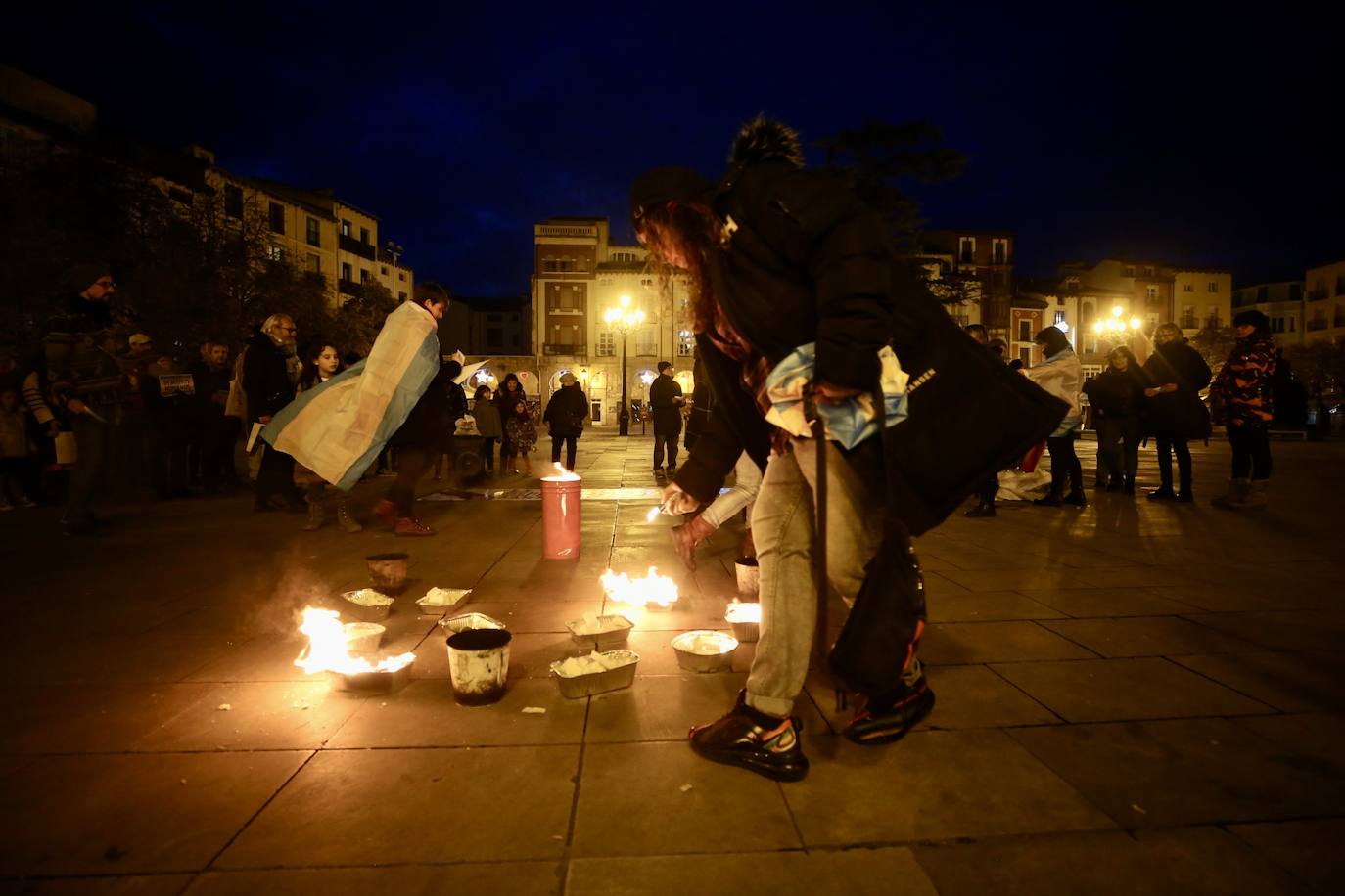 Fotos: Gylda y Marea Arcoíris reclaman con una protesta en Logroño una ley trans «sin recortes»