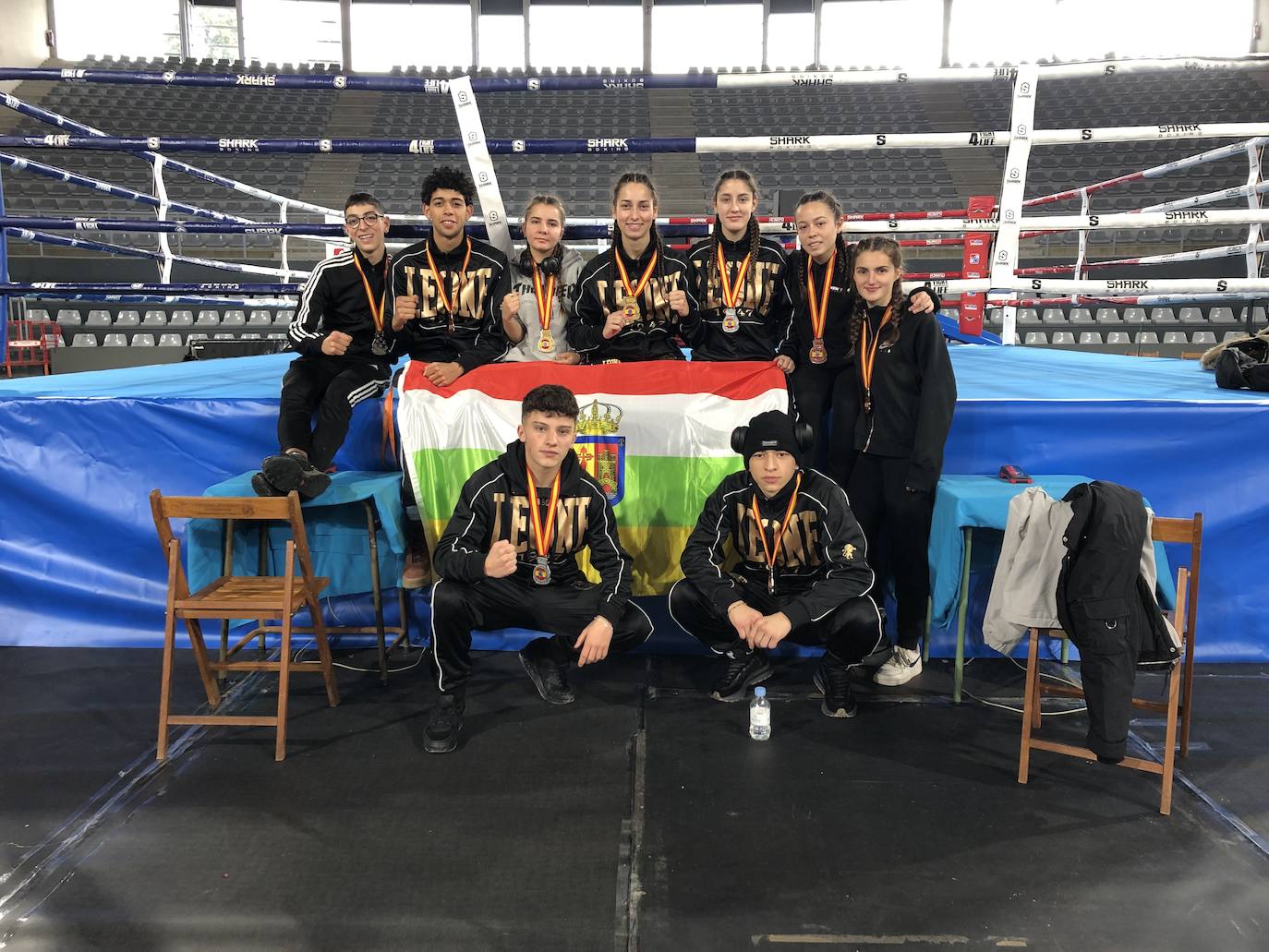 Imagen del equipo riojano en Palencia. 