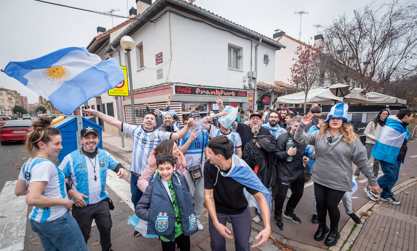 Fotos: ¿Cómo viven la final los argentinos de Logroño?