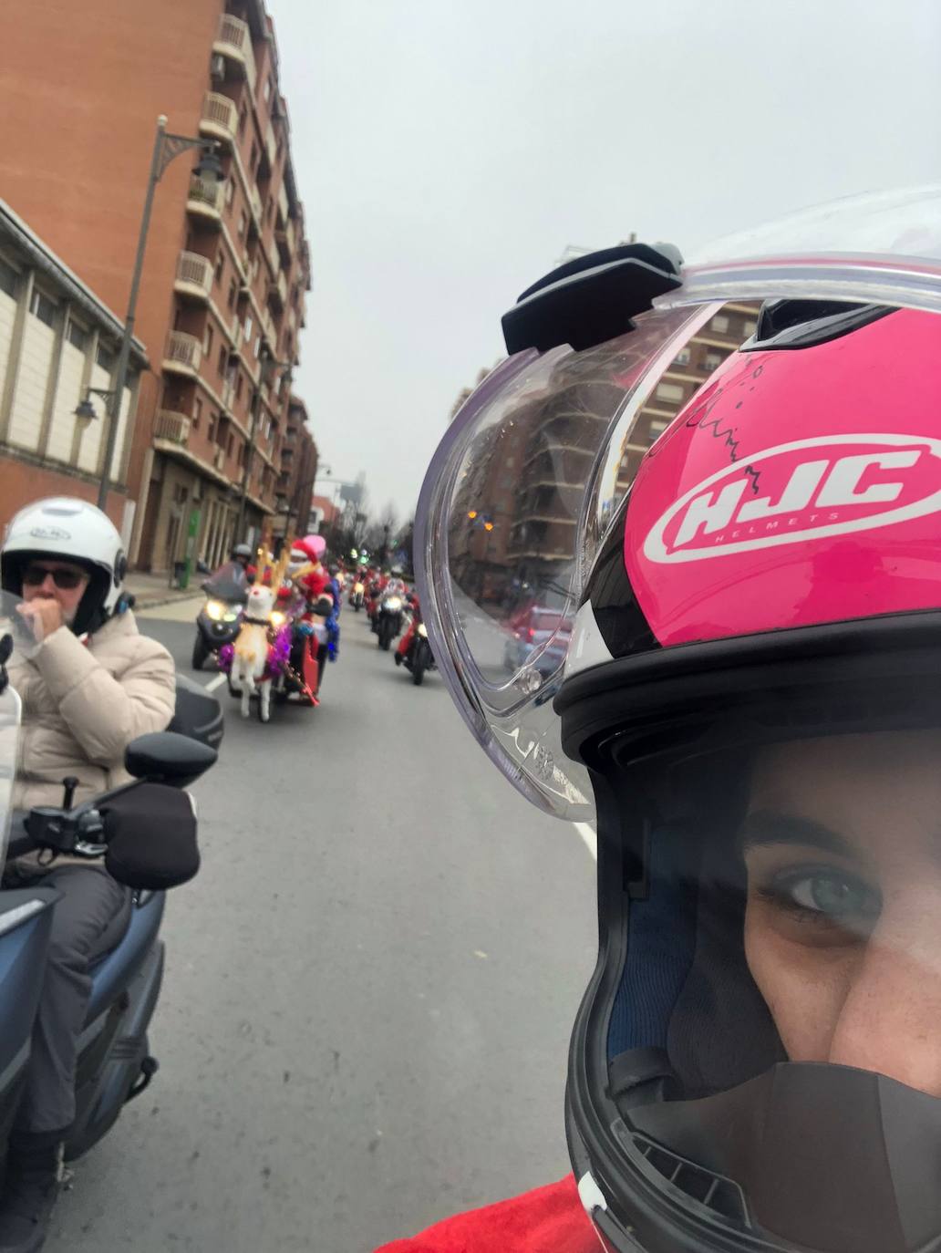 Fotos: Imagen de la Papanoelada organizada por la Asociación Motorista Correcaminos