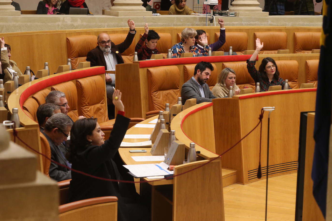 Fotos: El PP abandona el pleno y estudia un recurso de amparo ante el TC por la ley del Parque Natural del Alto Najerilla