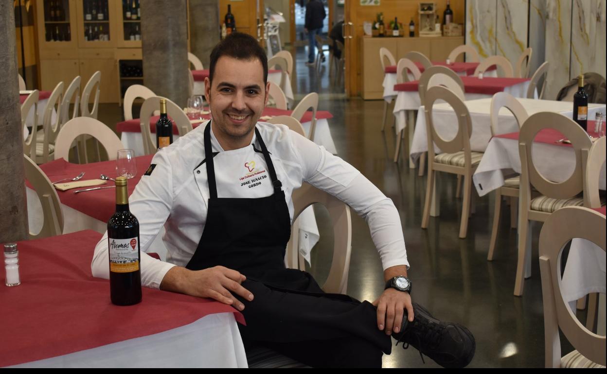 José Ignacio Gordo, jefe de cocina de Aromas de Rioja. 