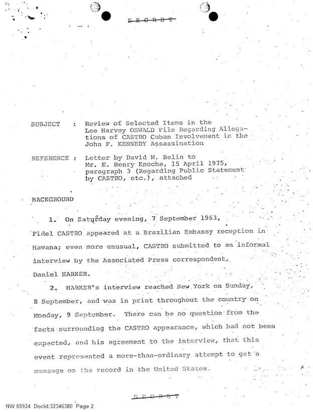 La colección de materiales investigados, circulares, cables e instrucciones contiene más de 5 millones de páginas, la mayor parte de las cuales ya estaban a disposición del público desde 1990. El crimen, sin embargo, continúa rodeado de misterio.