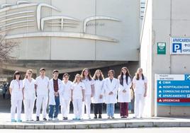 Foto de grupo de los estudiantes de segundo del ciclo superior de FP de Anatomía Patológica.