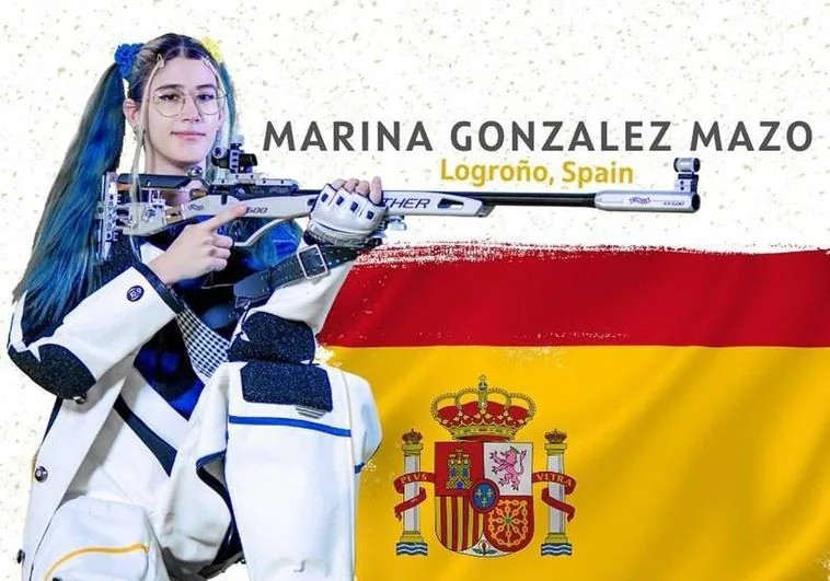 La riojana Marina González Mazo, campeona universitaria en EE. UU. con el equipo de rifle de los Alaska Nanooks