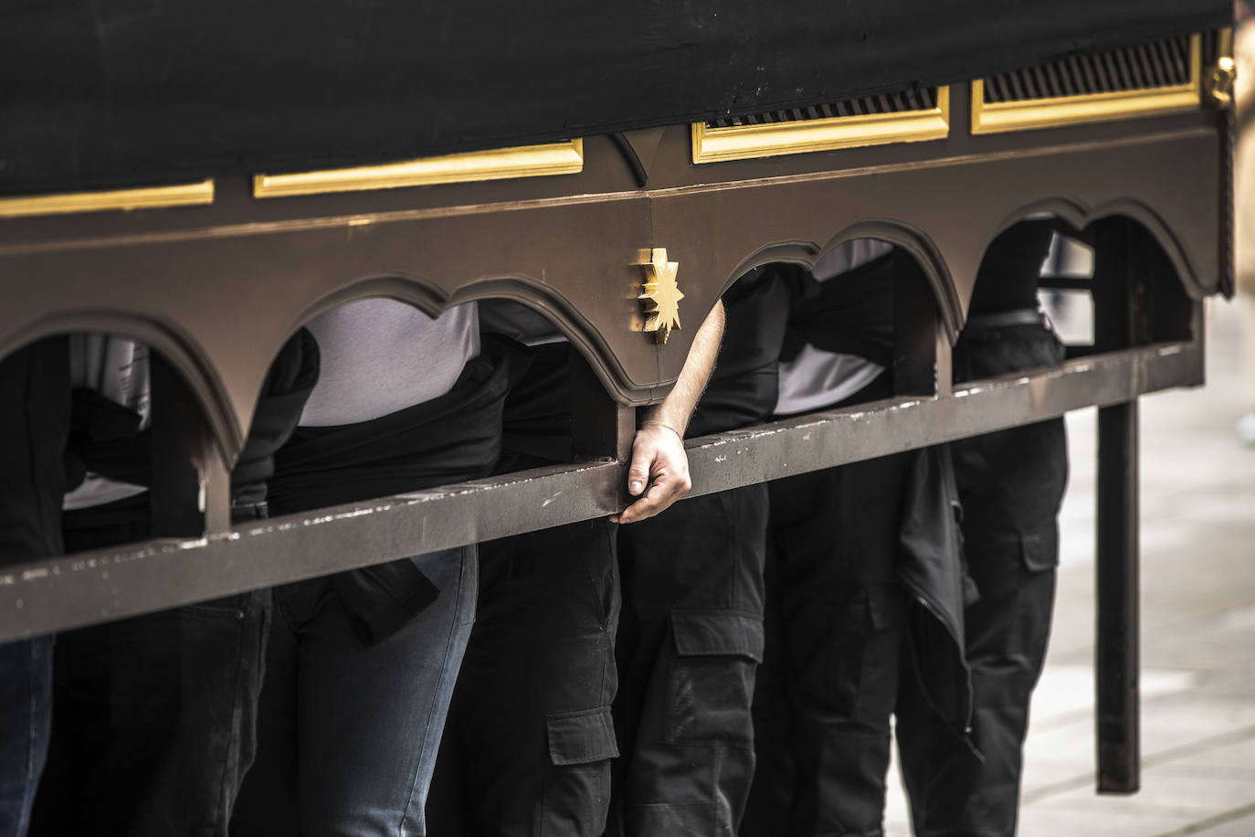 Ensayo solidario de la cofradía de Entrada de Jesús en Jerusalén