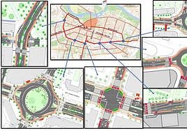 Recientes obras en Duques de Nájera, junto a Vara de Rey, en una foto de archivo.