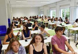 Estudiantes de la Universidad de La Rioja de Logroño
