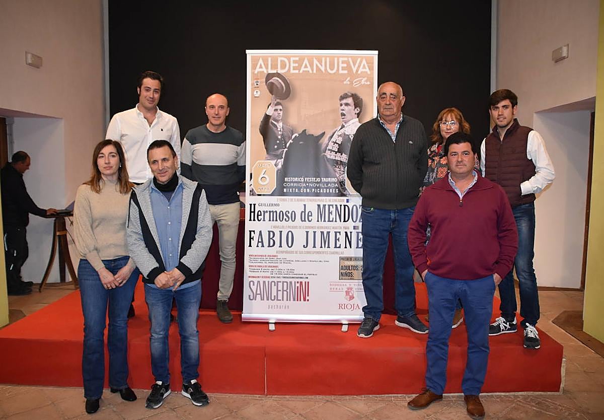 Guillermo Hermoso de Mendoza y Fabio Jiménez torearán el 6 de mayo en Aldeanueva de Ebro